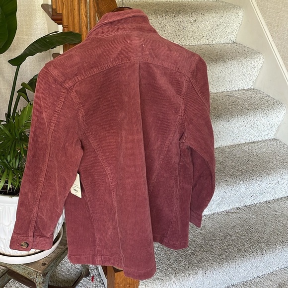 NWT St. John's Bay Corduroy Jacket in Rose Medium - Picture 5 of 11